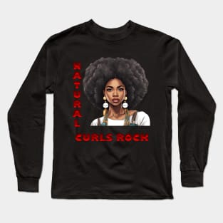 Natural Curls Rock Long Sleeve T-Shirt